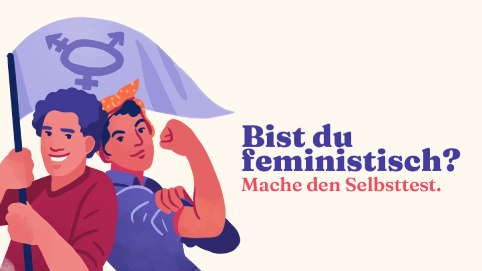 Postkarte: Bist Du feministisch